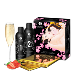 SHUNGA GELÉE MASSAGE ÉROTIQUE FRAISE-CHAMPAGNE