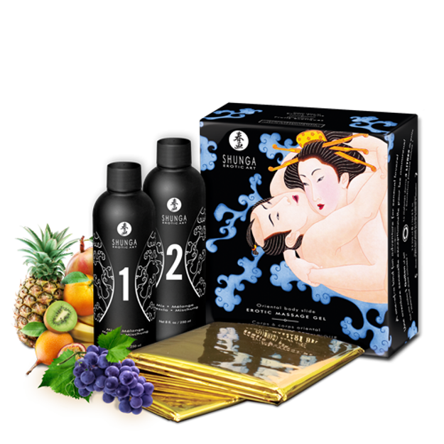 SHUNGA GELÉE MASSAGE ÉROTIQUE FRUITS EXOTIQUES