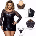 ComeOn Dear R7393p – Dress Wetlook Lace Black – Queen