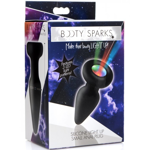 Light Up Silicone Anal Plug - Small
