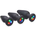 Light Up Silicone Anal Plug - Small