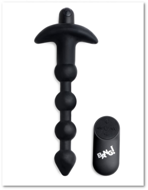 Bang! Remote Control Vibrating Silicone Anal Beads