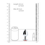 Ouch! Round Gem Butt Plug Large Ruby Red OU795