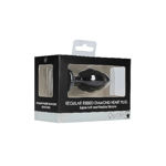 Regular Ribbed Diamond Heart Plug - OU457BLK