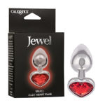Jewel Small Ruby Heart Plug