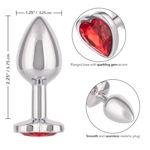 Jewel Small Ruby Heart Plug
