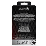 OUCH! ROUND GEM BUTT PLUG  MED SILVERRUBY RED OU794SIL