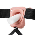 Hollow Strap-on with Balls - 9''/ 23 cm