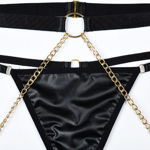 Simply Seductive- 4pcs Wet Look Medium SS5071-BLK