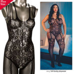 Scandal® Plus Size Strappy Lace Bodystocking  SE-2712-97-3