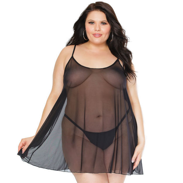 Coquette- Nuisette Transparente 22109X Osxl