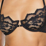 Coquette- Bra & Highwaisted Thong Medium BLK 22122