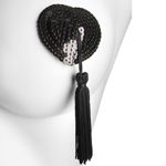 Coquette- Pasties Heart Shaped blk 1736