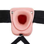 Real Rock – 7″ Hollow Vibe Strap On REA133FLE