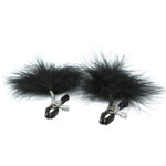 S&M Feathered Nipple Clamps blk SS10082