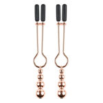 Beaded Nipple Clamps - Rose Gold EV003564