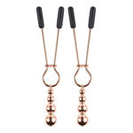 Beaded Nipple Clamps - Rose Gold EV003564