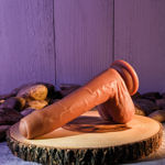 Peek a Boo Vibrating Dildo - Dark EV002789