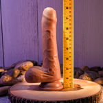 Peek a Boo Vibrating Dildo - Dark EV002789