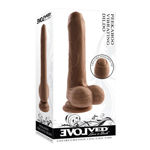 Peek a Boo Vibrating Dildo - Dark EV002789