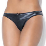 Wet look panty Coquette D9267X OSXL Blk