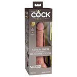 King Cock Elite Dual Density 7" Silicone Light PD5771-21