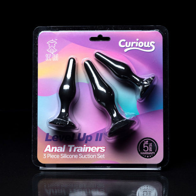 OEJ Level Up II Anal Trainers 3 Piece Silicone Suction Set  CS-A858